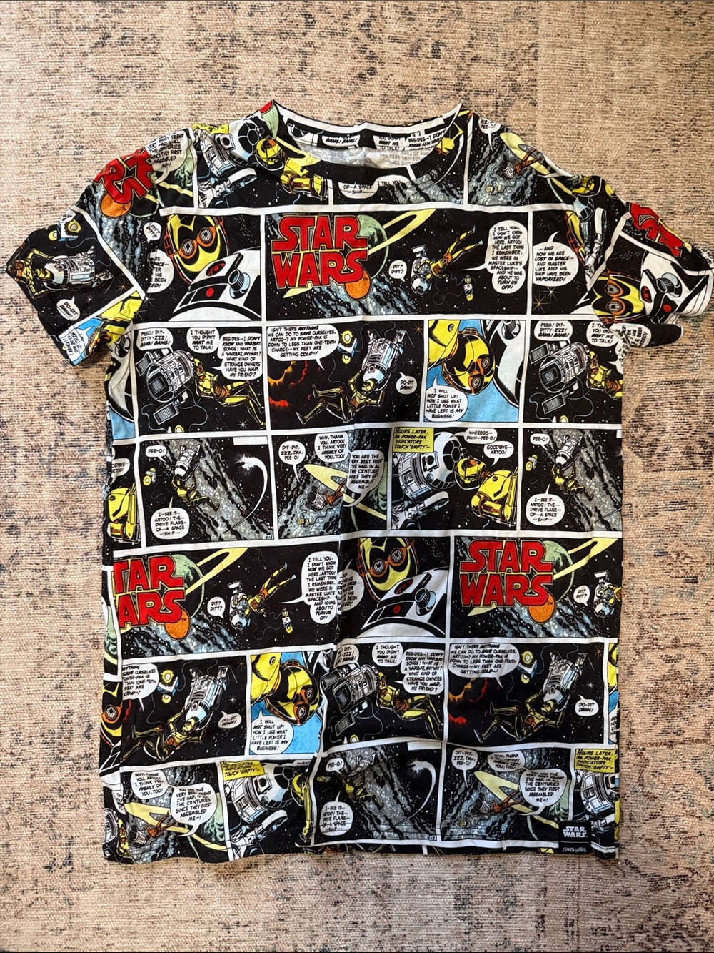 Star Wars x Cakeworthy Black Comic-Style Tee